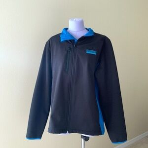 Eversole Run Evr-Dri Zip Black Blue Long Sleeve Jacket Medium